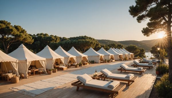 Campings luxe Croatie vue mer adriatique