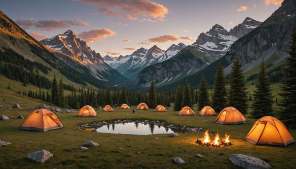 Les meilleures destinations camping en montagne