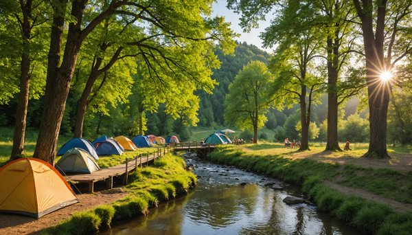 Quels sont les meilleurs campings à 1h de Lyon en France ?