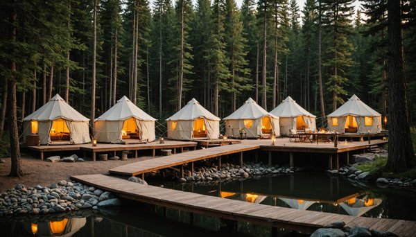 Selection camping haut gamme pour vacances exclusives